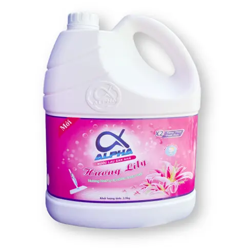 Nước lau sàn hương Lily giúp bảo vệ sàn nhà sạch và ngát hương thơm từ tinh dầu thiên nhiên