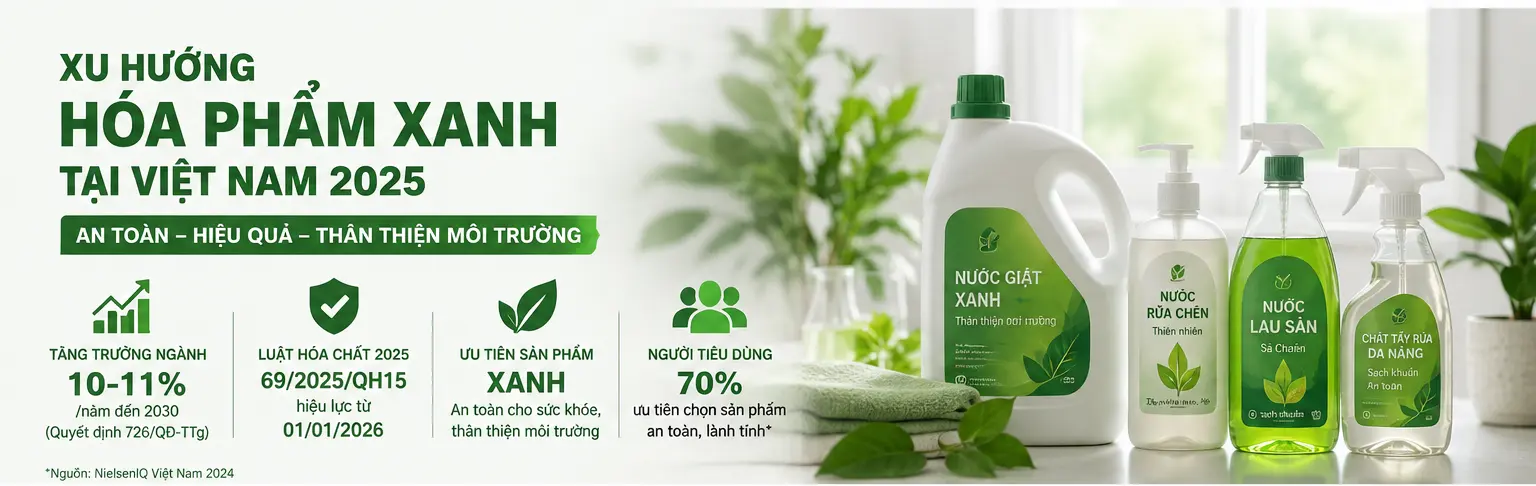 xu-huong-hoa-pham-xanh-viet-nam-2025 Xu hướng hóa phẩm xanh tại Việt Nam 2025